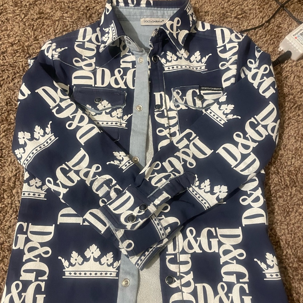 Kids denim dolce gabanna two piece